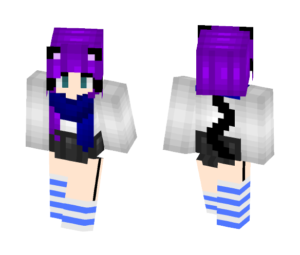 Cat Girl =^.^= - Cat Minecraft Skins - image 1