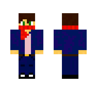 Guy with red scarf