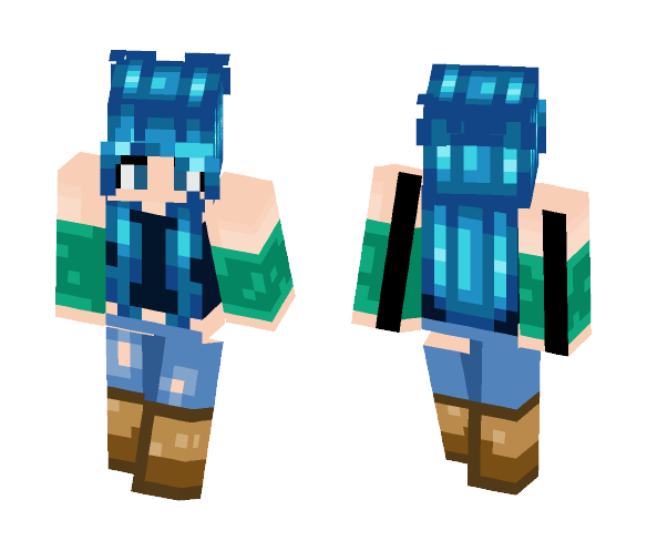 Sea Green | ItzSimplyMeKat - Female Minecraft Skins - image 1