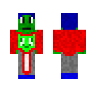 Green Skin Blue Haired Guy