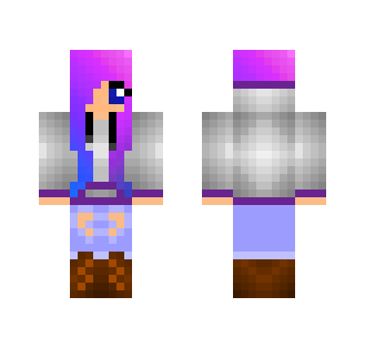 Rainbow Haired Girl Skin