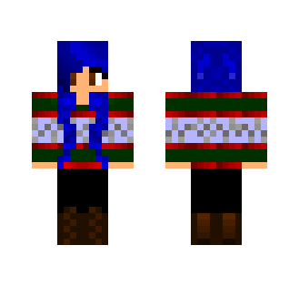 Blue Haired Girl Skin