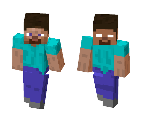 Half Steve Half Herobrine - Herobrine Minecraft Skins - image 1