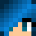 Download Free Cute Blue Hair Girl Skin for Minecraft image 3 Cute Blue Hair Girl - Color Haired Girls Minecraft Skins - image 3