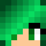 Download Free Cute Green Haired Girl Skin for Minecraft image 3 Cute Green Haired Girl - Color Haired Girls Minecraft Skins - image 3