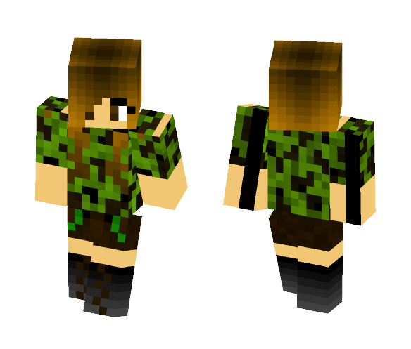 Camo girl - Girl Minecraft Skins - image 1