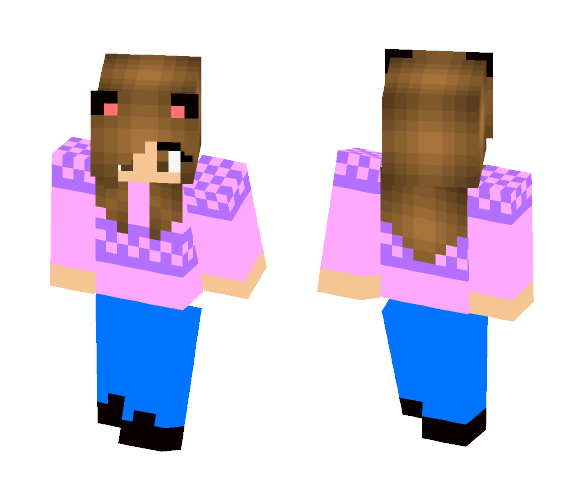 Simple Cat Girl - Cat Minecraft Skins - image 1