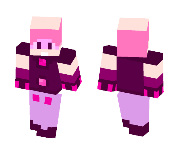 my rose quartz gemsona oc - Male Minecraft Skins - image 1