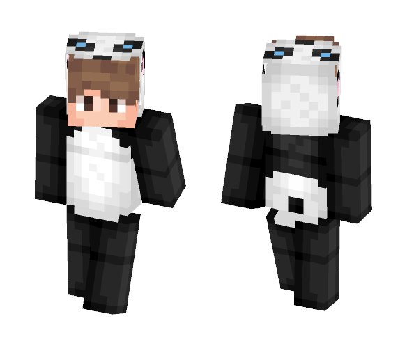 Download Free Beanie -- Panda Onesie Skin for Minecraft image 1 Beanie -- Panda Onesie - Male Minecraft Skins - image 1