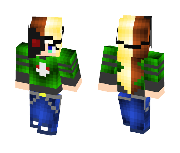 OC - Masked Jacky // Herobette - Female Minecraft Skins - image 1