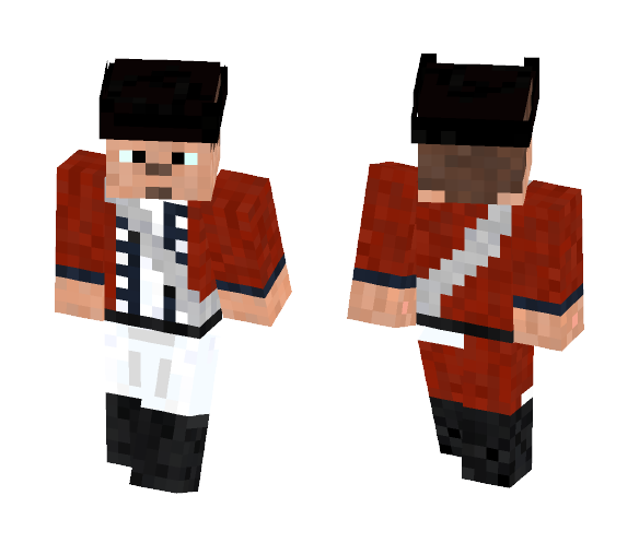 British Redcoat - Comics Minecraft Skins - image 1