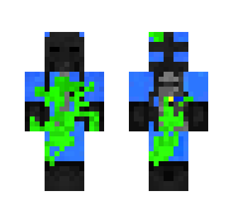Blue Hazmat Guy Zombie - Male Minecraft Skins - image 2