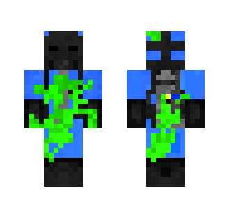 Blue Hazmat Guy Zombie