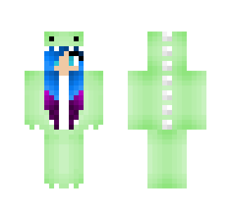 Dino BlueGreen - Female Minecraft Skins - image 2