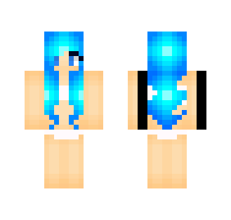 blue hair with Bikini - Female Minecraft Skins - image 2