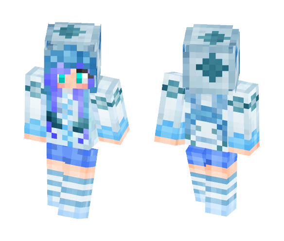 Glaceon girl - Girl Minecraft Skins - image 1
