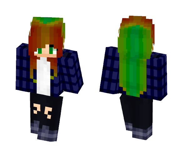 Rainbow Tomboy - ^~^ - Female Minecraft Skins - image 1