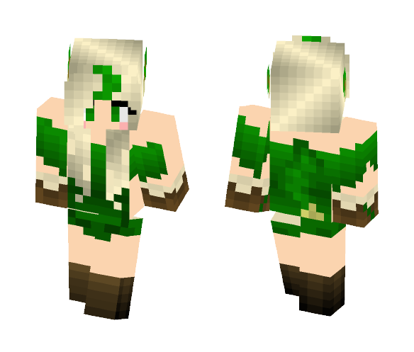 Leafeon girl - Girl Minecraft Skins - image 1