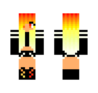 Blazing Fire - Girl - Girl Minecraft Skins - image 2