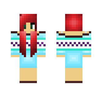 A Winter outfit ( I tried!! ) - Female Minecraft Skins - image 2