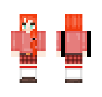 a girl with a plaid skirt - Girl Minecraft Skins - image 2