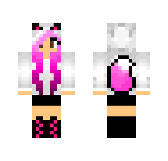 Pink Wolf Girl - Girl Minecraft Skins - image 2