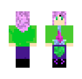 Purple Haired Gamer Girl - Color Haired Girls Minecraft Skins - image 2