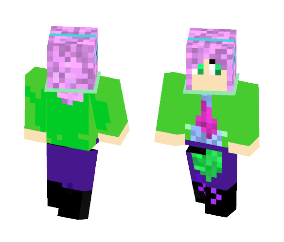 Download Free Purple Haired Gamer Girl Skin for Minecraft image 1 Purple Haired Gamer Girl - Color Haired Girls Minecraft Skins - image 1