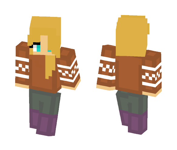 Download Free WinterTime Skin for Minecraft image 1 WinterTime - Female Minecraft Skins - image 1