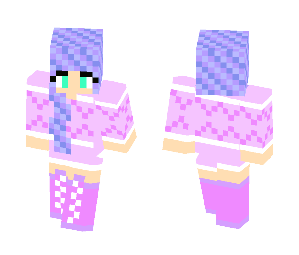 Girl Christmas Sweater skin - Christmas Minecraft Skins - image 1