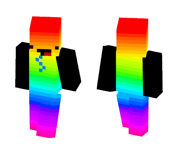 Rainbow Noob - Interchangeable Minecraft Skins - image 1
