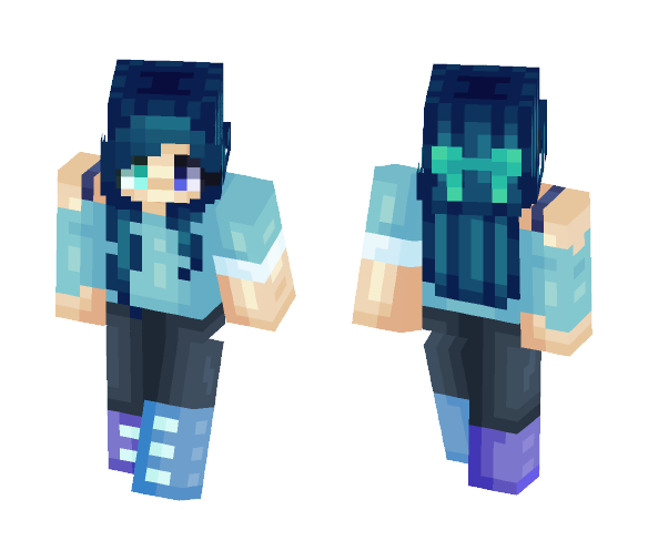 i'm so blue... i want to be yellow! - Female Minecraft Skins - image 1
