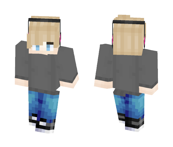 To mah friend (w/ headphones) - Male Minecraft Skins - image 1