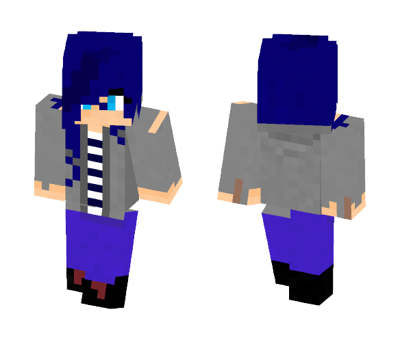 Blue girl - Girl Minecraft Skins - image 1
