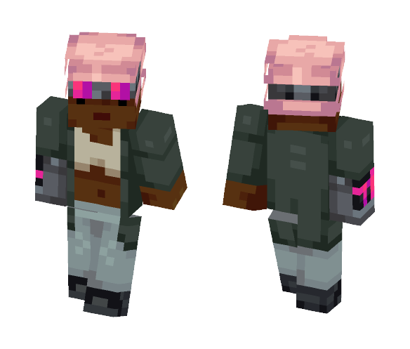 Cyberpunk Woman - Female Minecraft Skins - image 1