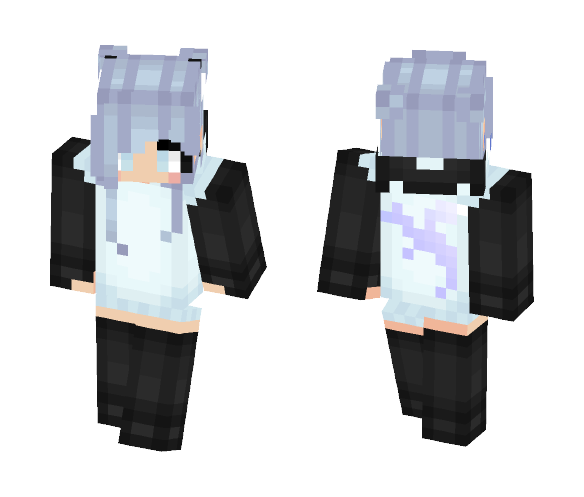 Sheep hoodie - Female Minecraft Skins - image 1