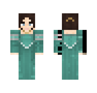 Medieval Sea-Green Dress