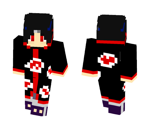 Itachi Uchiha Akatsuki - Male Minecraft Skins - image 1