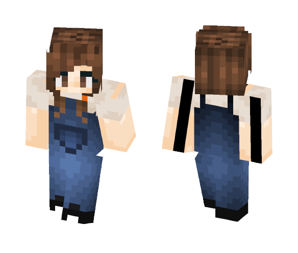 Girl in Dungerees - Girl Minecraft Skins - image 1