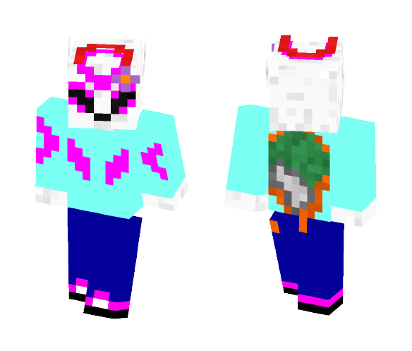 Download Free Pink Wolf Skin for Minecraft image 1 Pink Wolf - Male Minecraft Skins - image 1