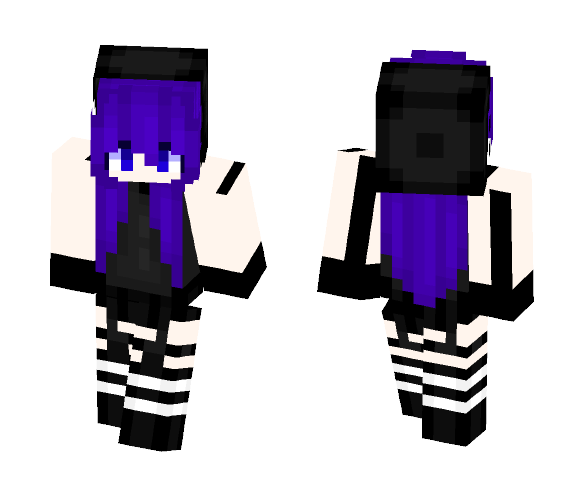 (( Midnight Assassin [Remake] )) - Female Minecraft Skins - image 1