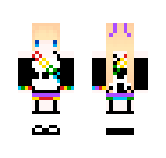 Rainbow Maid - Female Minecraft Skins - image 2