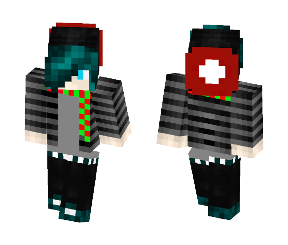 Goth christmas guy - Christmas Minecraft Skins - image 1