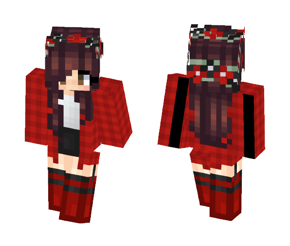 Fixed Red Flannel - Female Minecraft Skins - image 1