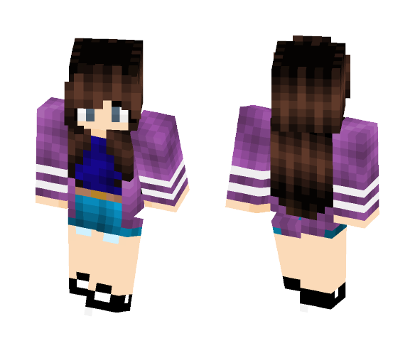 Brown Haired Girl - Color Haired Girls Minecraft Skins - image 1