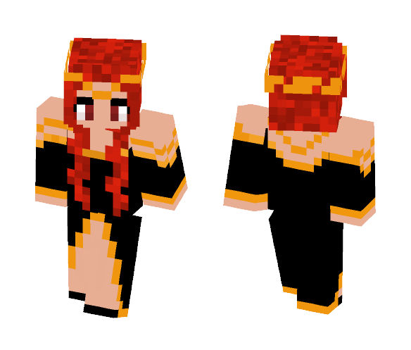 Download Free Hestia (God of the sacred Flame) Skin for Minecraft image 1 Hestia (God of the sacred Flame) - Female Minecraft Skins - image 1