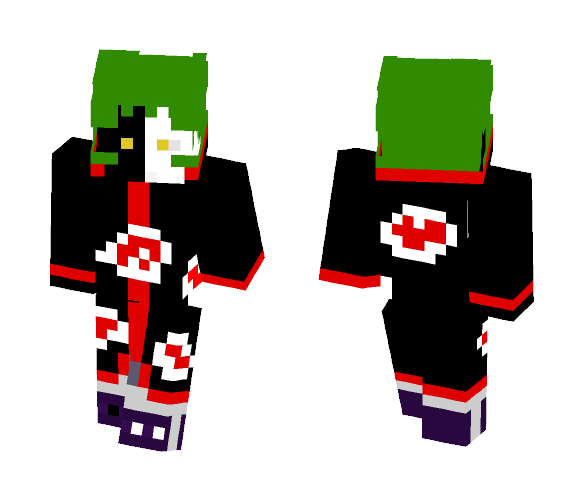 Zetsu Akatsuki - Male Minecraft Skins - image 1