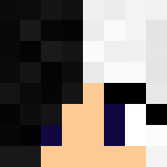 Download Free 06 | Gray Girl ~ Black-White Hair Skin for Minecraft image 3 06 | Gray Girl ~ Black-White Hair - Color Haired Girls Minecraft Skins - image 3