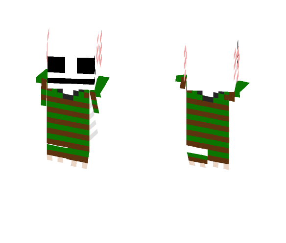 Axolotl wearing a serape. - Male Minecraft Skins - image 1