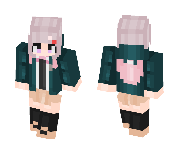 Download Free Chiaki Nanami / Danganronpa Skin for Minecraft image 1 Chiaki Nanami / Danganronpa - Female Minecraft Skins - image 1